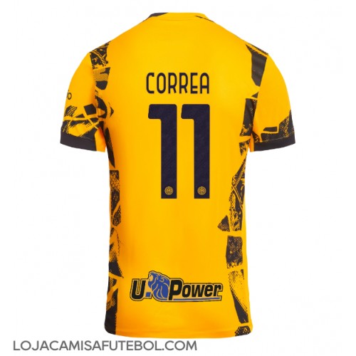 Camisa de Futebol Inter Milan Joaquin Correa #11 Equipamento Alternativo 2024-25 Manga Curta